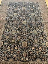 LIKE NEW 6ft. x 9ft. FLORAL KASHAN - David Tiftickjian & Sons