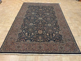 LIKE NEW 6ft. x 9ft. FLORAL KASHAN - David Tiftickjian & Sons