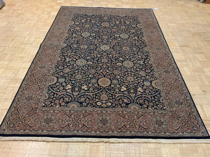 LIKE NEW 6ft. x 9ft. FLORAL KASHAN - David Tiftickjian & Sons