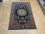 LIKE NEW 6ft. x 9ft. TRADITIONAL KASHAN - David Tiftickjian & Sons