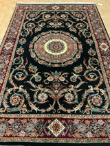 LIKE NEW 6ft. x 9ft. TRADITIONAL KASHAN - David Tiftickjian & Sons