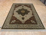 LIKE NEW 6ft. x 9ft. TRADITIONAL KASHAN - David Tiftickjian & Sons