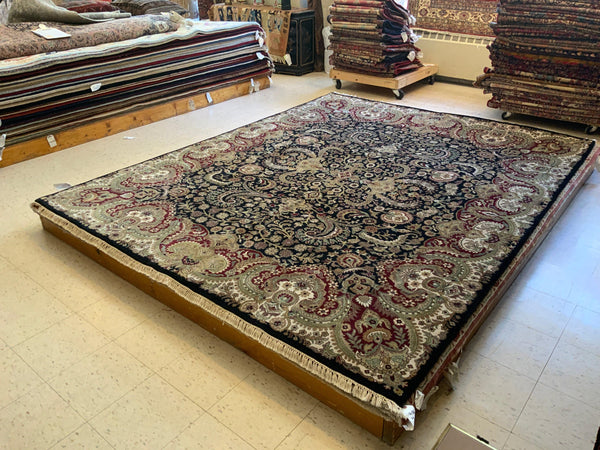 LIKE NEW 8ft. x 10ft. FLORAL TABRIZ - David Tiftickjian & Sons