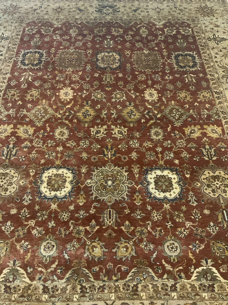 LIKE NEW 8ft. x 10ft. TRADITIONAL AGRA - David Tiftickjian & Sons