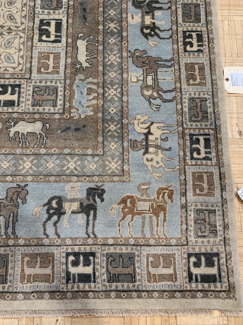 LIKE NEW 8ft. x 10ft. TRADITIONAL TABRIZ - David Tiftickjian & Sons