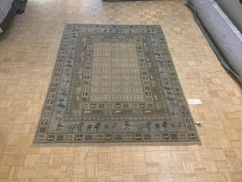 LIKE NEW 8ft. x 10ft. TRADITIONAL TABRIZ - David Tiftickjian & Sons