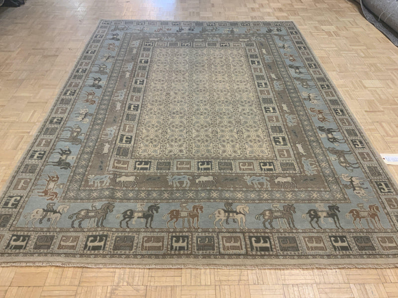 LIKE NEW 8ft. x 10ft. TRADITIONAL TABRIZ - David Tiftickjian & Sons