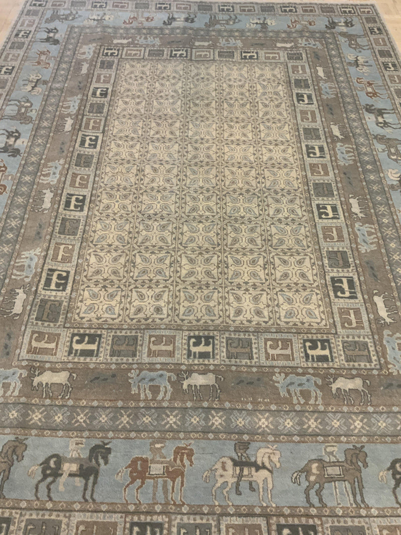 LIKE NEW 8ft. x 10ft. TRADITIONAL TABRIZ - David Tiftickjian & Sons