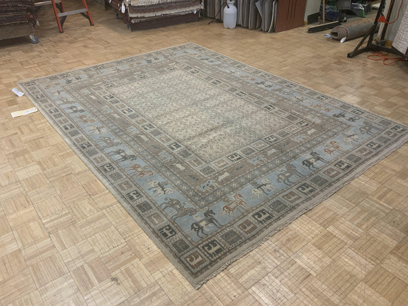 LIKE NEW 8ft. x 10ft. TRADITIONAL TABRIZ - David Tiftickjian & Sons