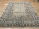 LIKE NEW 8ft. x 10ft. TRADITIONAL TABRIZ - David Tiftickjian & Sons