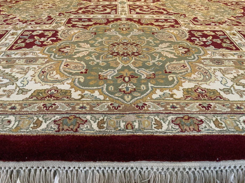 LIKE NEW 8ft. x 10ft. TRANSITIONAL KASHAN - David Tiftickjian & Sons