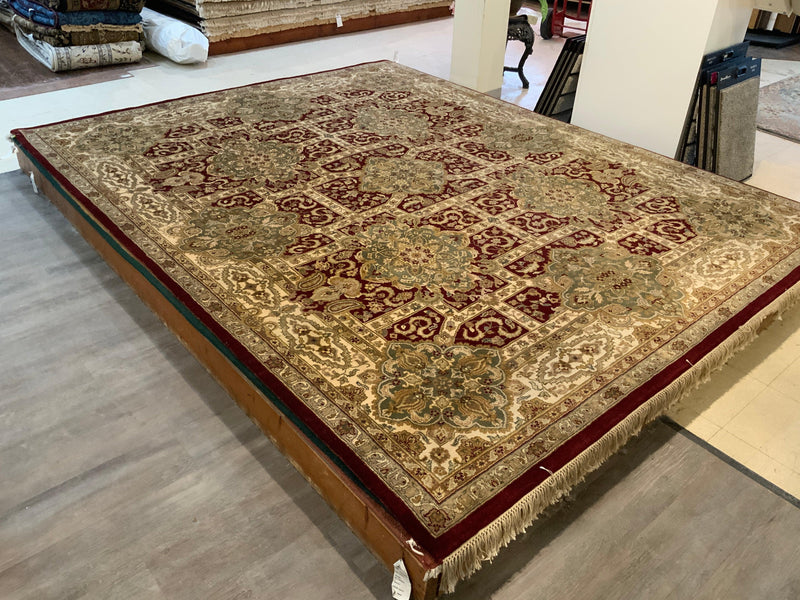 LIKE NEW 8ft. x 10ft. TRANSITIONAL KASHAN - David Tiftickjian & Sons