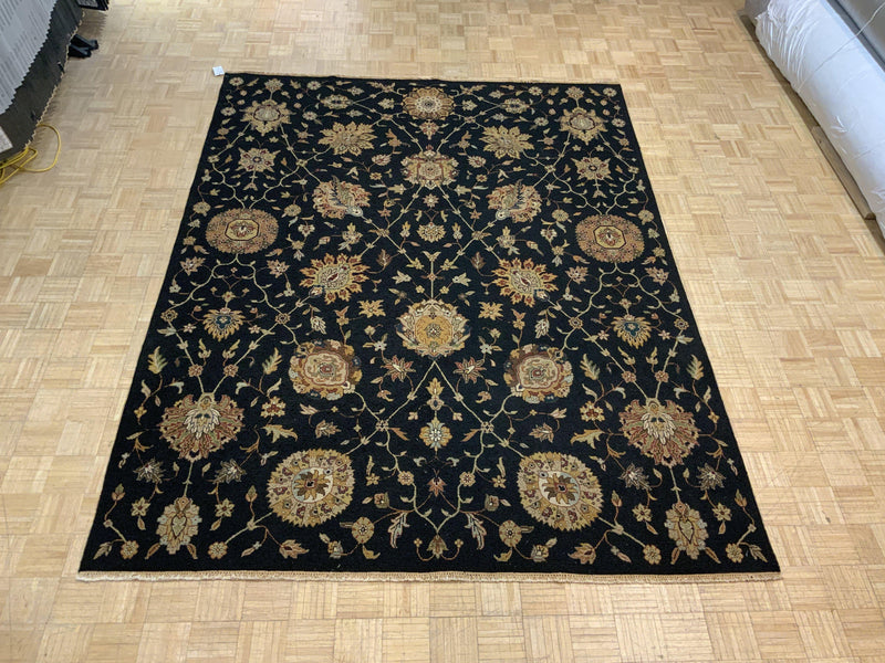 LIKE NEW 8ft. x 10ft. TRANSITIONAL SOUMAK - David Tiftickjian & Sons