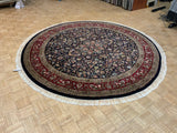 LIKE NEW 8ft. x 8ft. TRADITIONAL KASHAN - David Tiftickjian & Sons