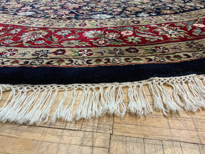 LIKE NEW 8ft. x 8ft. TRADITIONAL KASHAN - David Tiftickjian & Sons