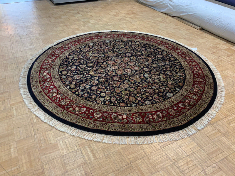 LIKE NEW 8ft. x 8ft. TRADITIONAL KASHAN - David Tiftickjian & Sons