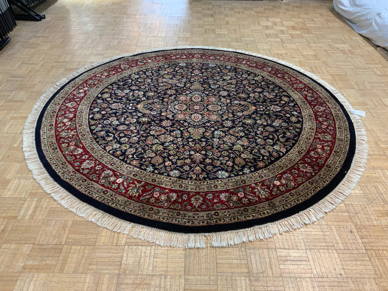 LIKE NEW 8ft. x 8ft. TRADITIONAL KASHAN - David Tiftickjian & Sons