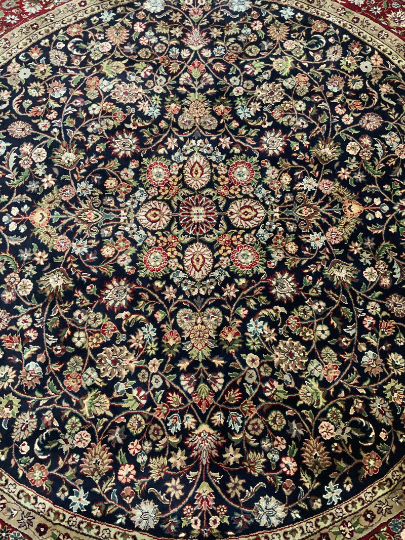 LIKE NEW 8ft. x 8ft. TRADITIONAL KASHAN - David Tiftickjian & Sons