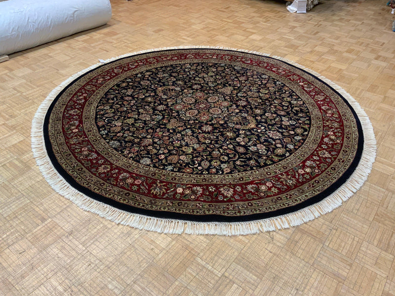 LIKE NEW 8ft. x 8ft. TRADITIONAL KASHAN - David Tiftickjian & Sons