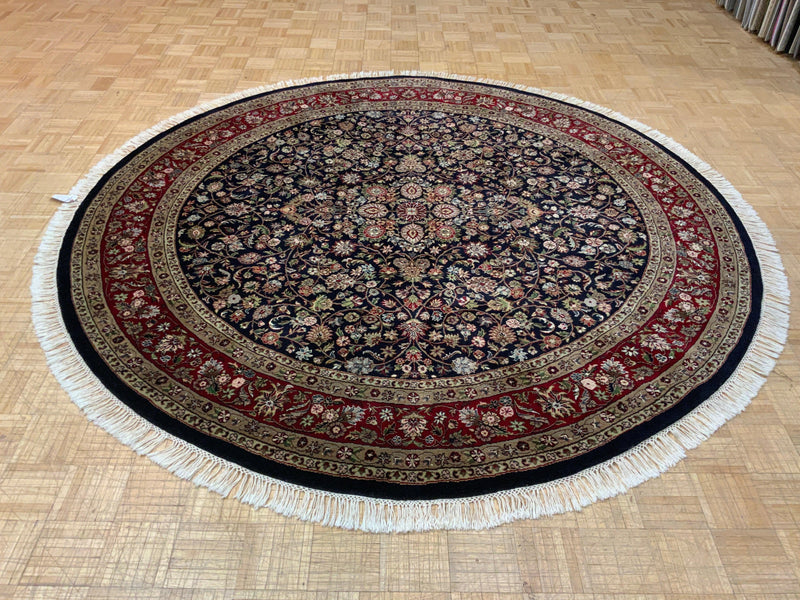 LIKE NEW 8ft. x 8ft. TRADITIONAL KASHAN - David Tiftickjian & Sons