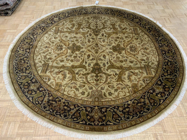 LIKE NEW 8ft. x 8ft. TRADITIONAL KERMAN - David Tiftickjian & Sons