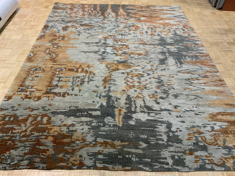 LIKE NEW 9ft. x 12ft. MODERN ABSTRACT - David Tiftickjian & Sons