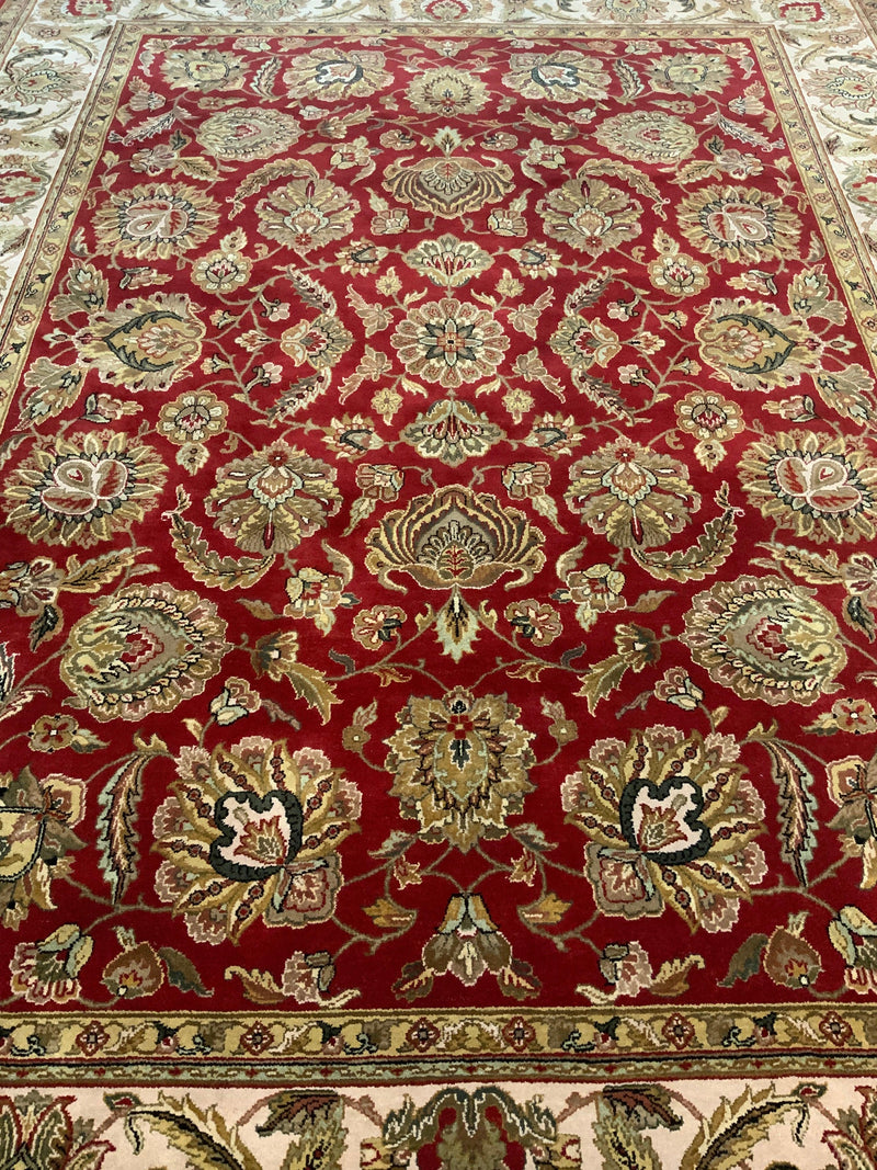 LIKE NEW 9ft. x 12ft. TRADITIONAL KASHAN - David Tiftickjian & Sons