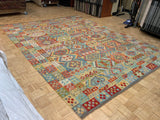 NEW 10ft. x 12ft. GEOMETRIC KILIM - David Tiftickjian & Sons