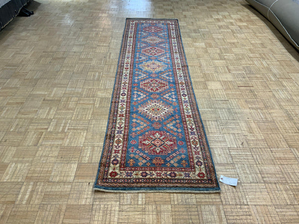 NEW 3ft. x 10ft. TRANSITIONAL  KAZAK - David Tiftickjian & Sons