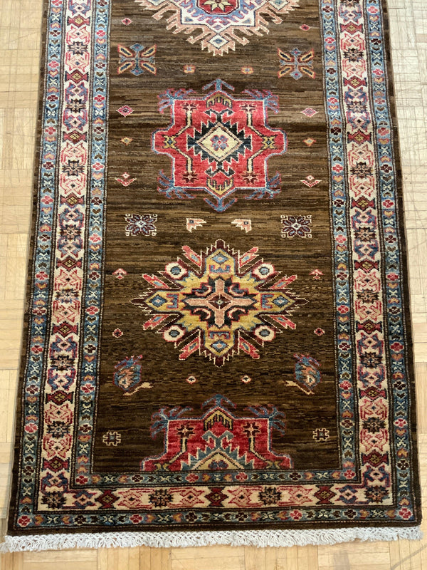 NEW 3ft. x 13ft. TRANSITIONAL KAZAK - David Tiftickjian & Sons