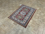 NEW 3ft. x 4ft. GEOMETRIC KAZAK - David Tiftickjian & Sons