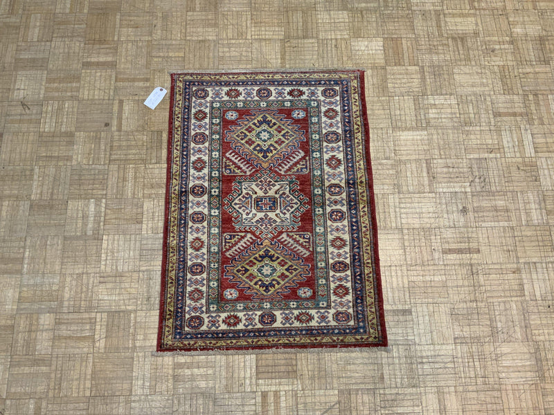 NEW 3ft. x 4ft. GEOMETRIC KAZAK - David Tiftickjian & Sons