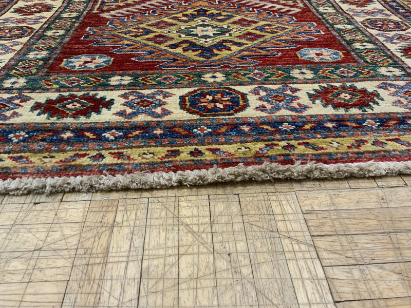 NEW 3ft. x 4ft. GEOMETRIC KAZAK - David Tiftickjian & Sons