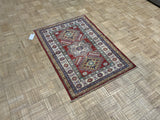 NEW 3ft. x 4ft. GEOMETRIC KAZAK - David Tiftickjian & Sons