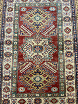 NEW 3ft. x 4ft. GEOMETRIC KAZAK - David Tiftickjian & Sons