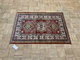 NEW 3ft. x 4ft. GEOMETRIC KAZAK - David Tiftickjian & Sons
