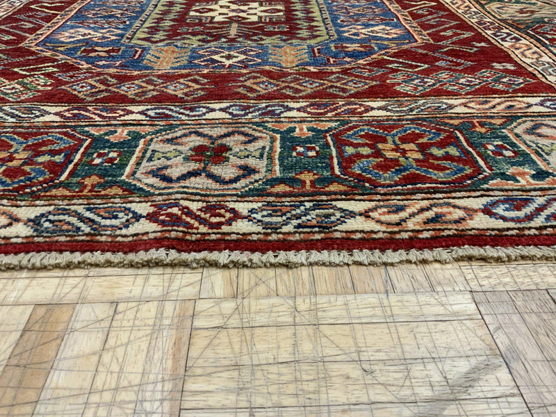 NEW 4ft. x 6ft. GEOMETRIC KAZAK - David Tiftickjian & Sons