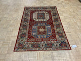 NEW 4ft. x 6ft. GEOMETRIC KAZAK - David Tiftickjian & Sons