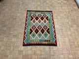NEW 4ft. x 6ft. GEOMETRIC KILIM - David Tiftickjian & Sons