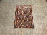 NEW 4ft. x 6ft. GEOMETRIC KILIM - David Tiftickjian & Sons