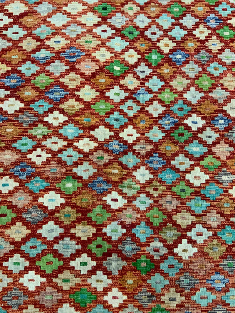 NEW 4ft. x 6ft. GEOMETRIC KILIM - David Tiftickjian & Sons