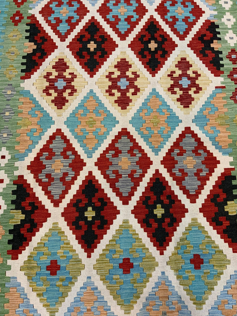 NEW 4ft. x 6ft. GEOMETRIC KILIM - David Tiftickjian & Sons
