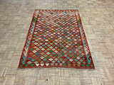 NEW 4ft. x 6ft. GEOMETRIC KILIM - David Tiftickjian & Sons