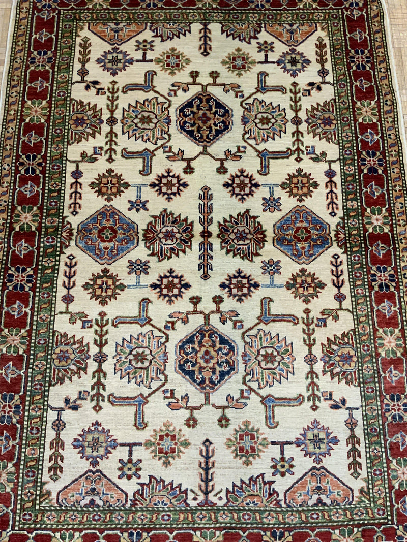 NEW 4ft. x 6ft. TRANSITIONAL KAZAK - David Tiftickjian & Sons