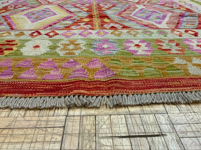 NEW 5ft. x 6ft. GEOMETRIC KILIM - David Tiftickjian & Sons