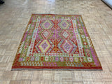 NEW 5ft. x 6ft. GEOMETRIC KILIM - David Tiftickjian & Sons