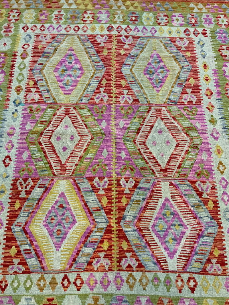 NEW 5ft. x 6ft. GEOMETRIC KILIM - David Tiftickjian & Sons