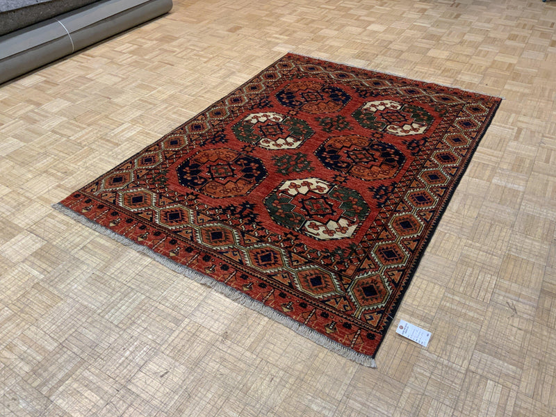 NEW 5ft. x 7ft. GEOMETRIC BOKARA - David Tiftickjian & Sons