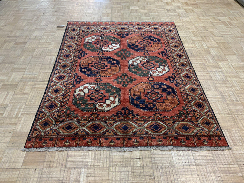 NEW 5ft. x 7ft. GEOMETRIC BOKARA - David Tiftickjian & Sons