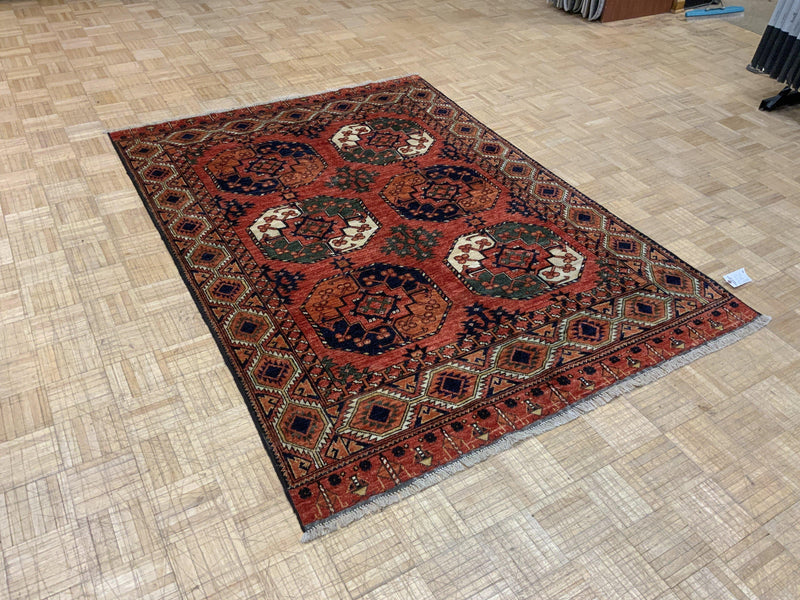 NEW 5ft. x 7ft. GEOMETRIC BOKARA - David Tiftickjian & Sons